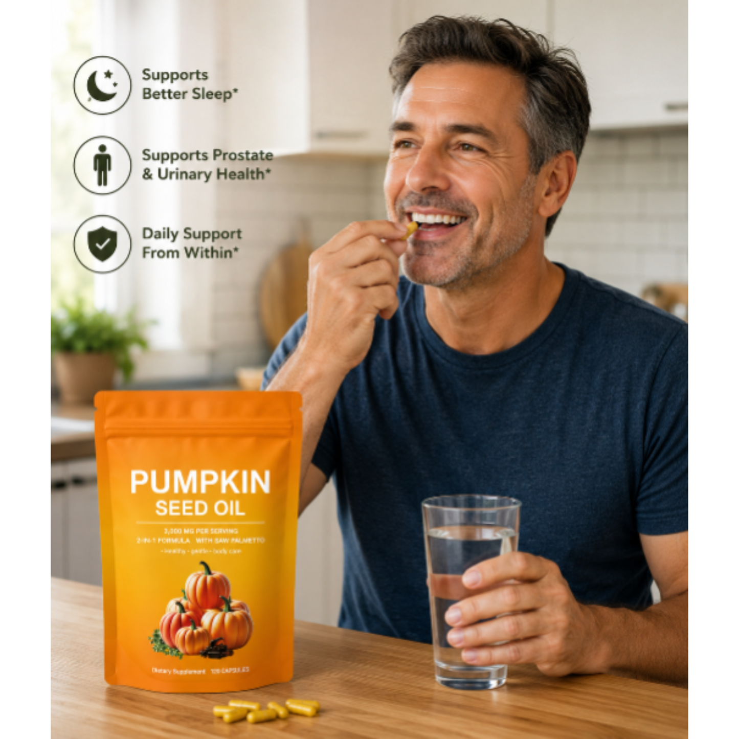 Pumpkin Seed Oil Complex Softgels