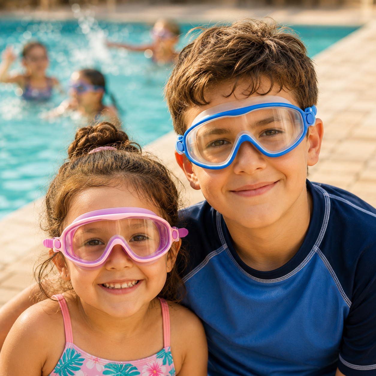 Adjustable goggle strap for kids