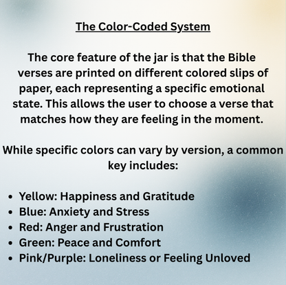 Read Me When Life Feels Heavy™ – Color-Coded Bible Verse Jar