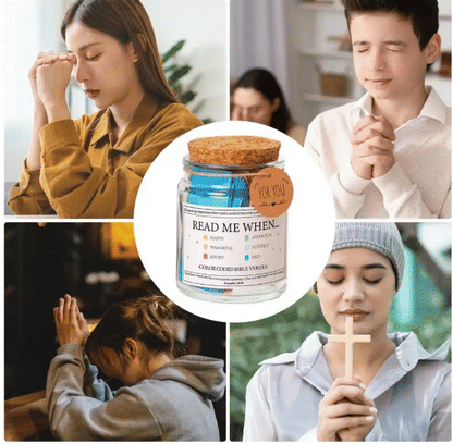 Read Me When Life Feels Heavy™ – Color-Coded Bible Verse Jar