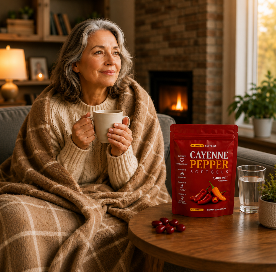 “Cold Hands & Feet? Support Healthy Blood Flow Naturally*"