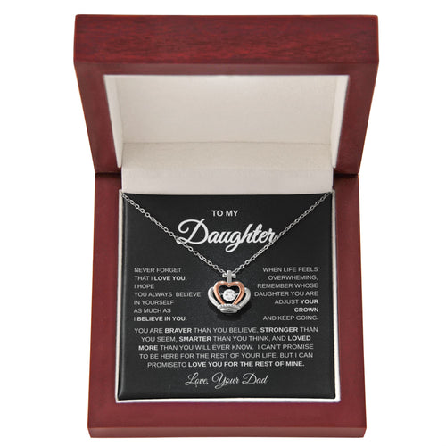 To My Daughter Black Background