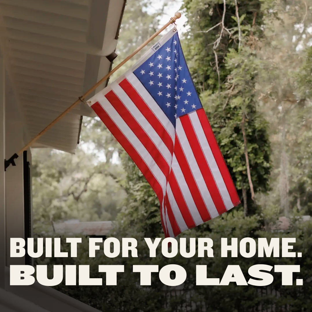 Patriot Porch Flag and Pole Set