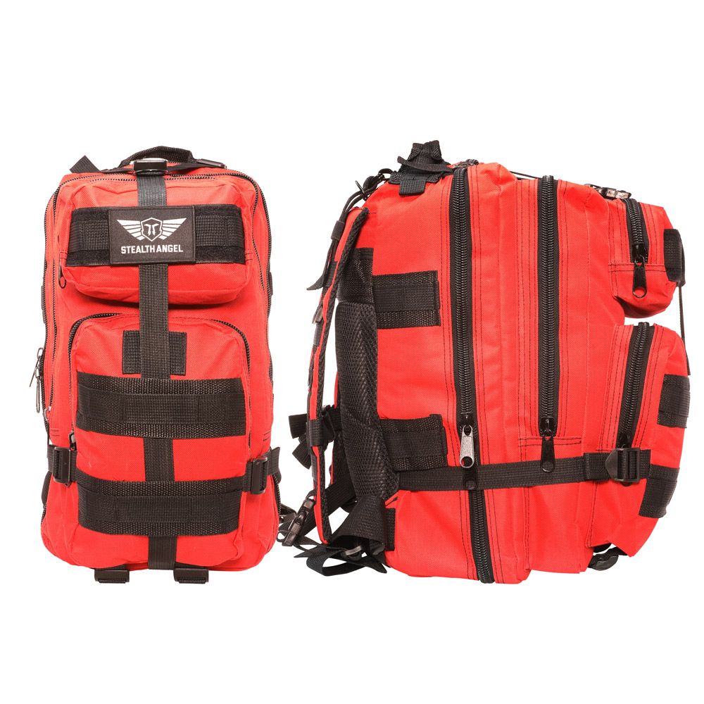 Red 72-Hour Emergency Survival Backpack