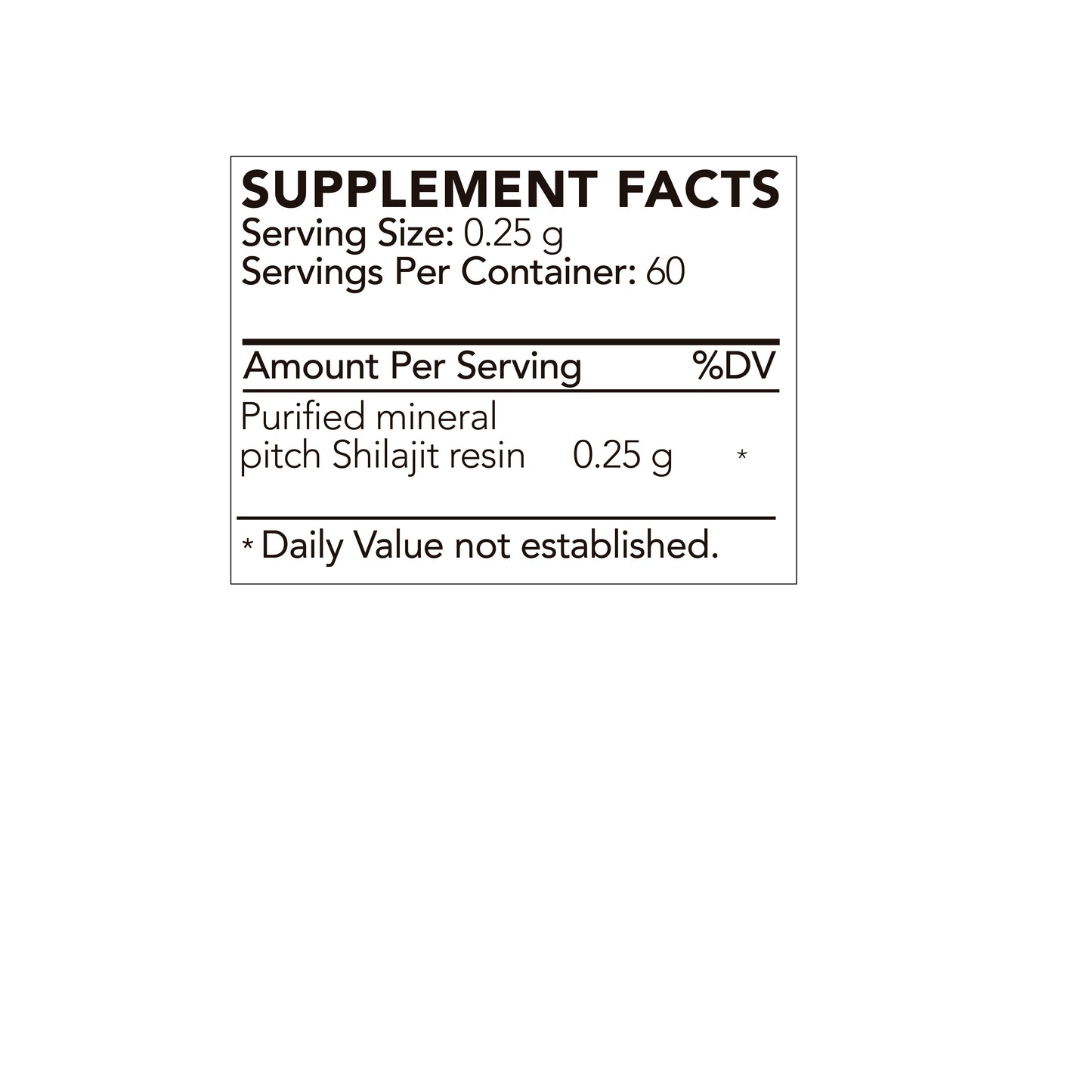 Mountain Vitality Daily Shilajit Resin
