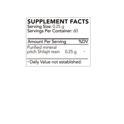 Mountain Vitality Daily Shilajit Resin