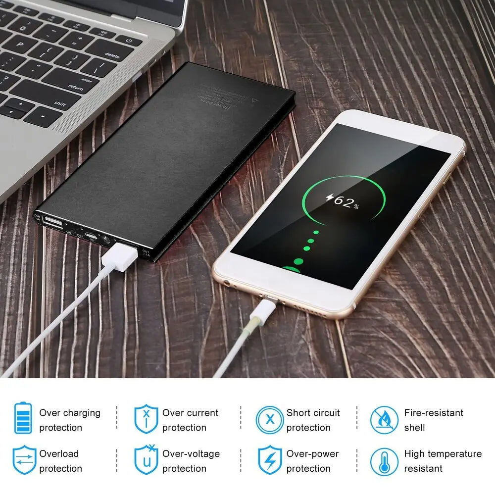 UltraSlim Power Bank with LED Light