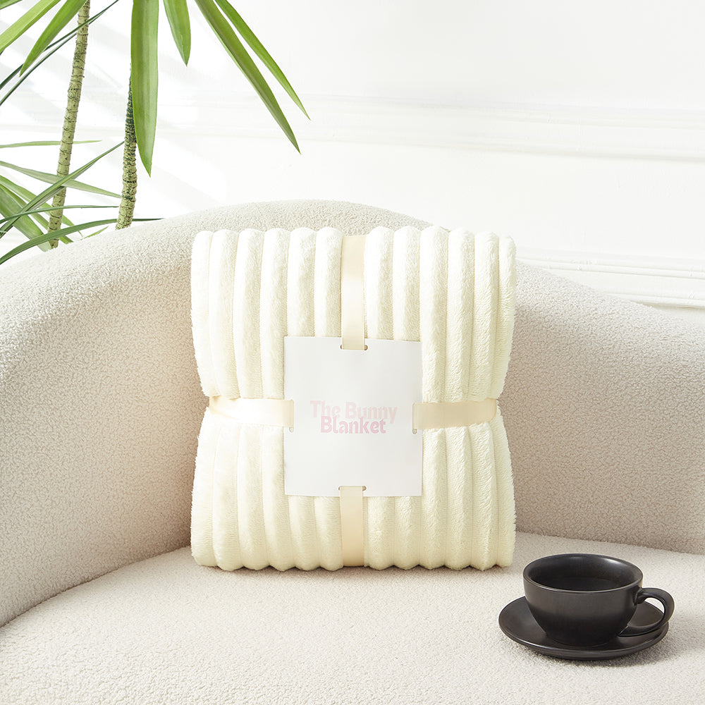 CloudBuddy Plush Bunny Blanket Throw