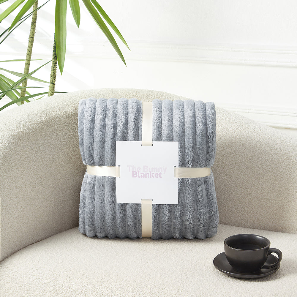 CloudBuddy Plush Bunny Blanket Throw