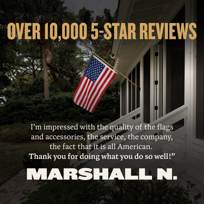Patriot Porch Flag and Pole Set